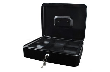 Duża metalowa skarbonka