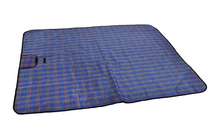 Wodoodporna mata piknikowa - niebieska