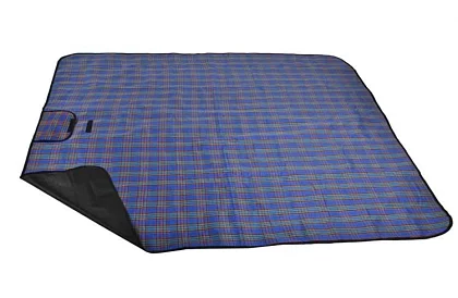 Wodoodporna mata piknikowa - niebieska