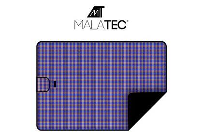 Wodoodporna mata piknikowa - niebieska