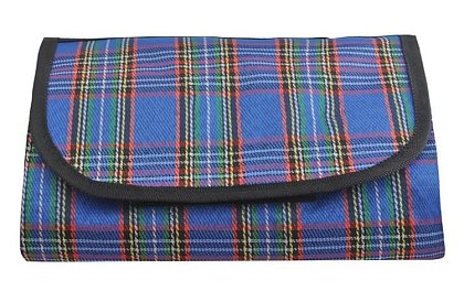 Wodoodporna mata piknikowa - niebieska