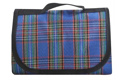 Wodoodporna mata piknikowa - niebieska