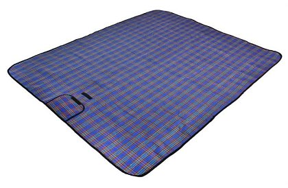 Wodoodporna mata piknikowa - niebieska