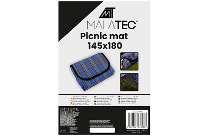 Wodoodporna mata piknikowa - niebieska