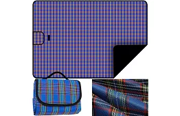 Wodoodporna mata piknikowa - niebieska