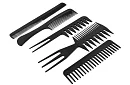 Profesjonalne grzebienie fryzjerskie - zestaw 10 sztuk