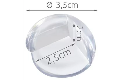 Samoprzylepne silikonowe osłony krawędzi – 4 szt.