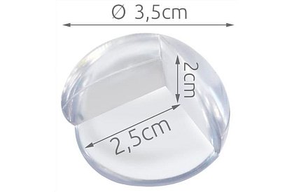 Samoprzylepne silikonowe osłony krawędzi – 4 szt.