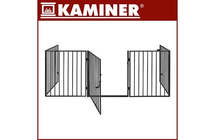 Bariera kominkowa przed kominkiem