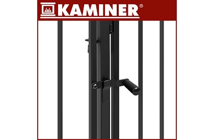 Bariera kominkowa przed kominkiem