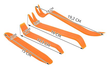 Zestaw ściągaczy nie tylko do tapicerki - 4 szt.