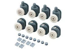 Kółka do przesuwnych drzwi prysznicowych - 8 szt.