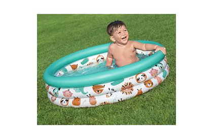 Kolorowy dmuchany basenik dla dzieci 102×25 cm – Bestway 51008