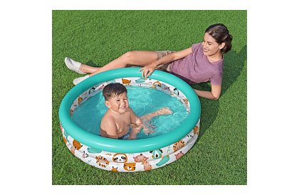 Kolorowy dmuchany basenik dla dzieci 102×25 cm – Bestway 51008