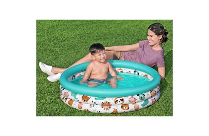 Kolorowy dmuchany basenik dla dzieci 102×25 cm – Bestway 51008