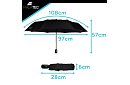 Duży składany wiatroodporny parasol Malatec – szybkie otwieranie