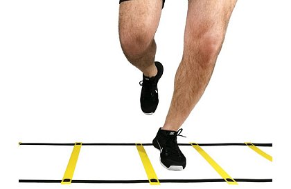 Drabinka koordynacyjna do ćwiczeń – regulowana, 12 szczebli, z torbą