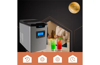 Producent kostek lodu – 3 rozmiary z wyświetlaczem LCD