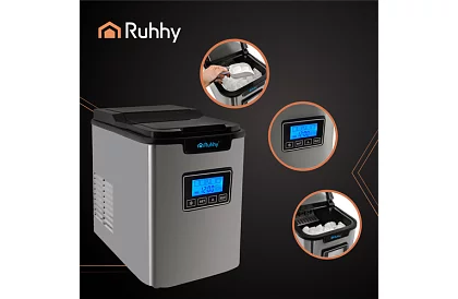 Producent kostek lodu – 3 rozmiary z wyświetlaczem LCD