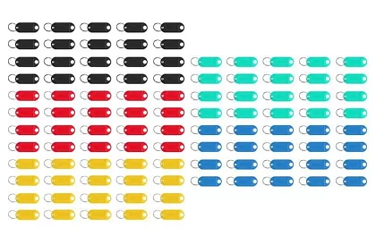 Breloczki do łatwej identyfikacji – 100 szt., kolorowe