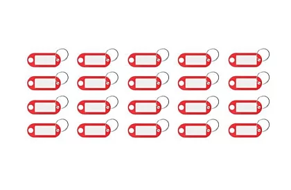 Breloczki do łatwej identyfikacji – 100 szt., kolorowe