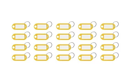 Breloczki do łatwej identyfikacji – 100 szt., kolorowe