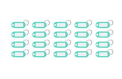 Breloczki do łatwej identyfikacji – 100 szt., kolorowe