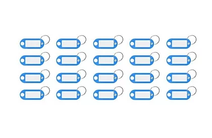 Breloczki do łatwej identyfikacji – 100 szt., kolorowe