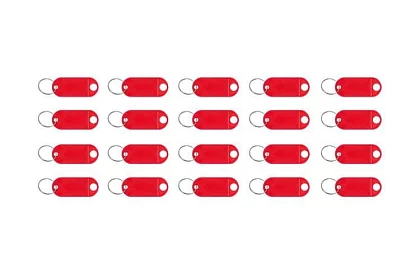 Breloczki do łatwej identyfikacji – 100 szt., kolorowe