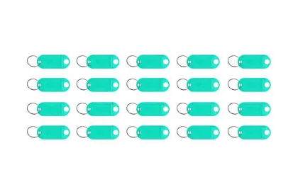 Breloczki do łatwej identyfikacji – 100 szt., kolorowe
