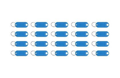 Breloczki do łatwej identyfikacji – 100 szt., kolorowe