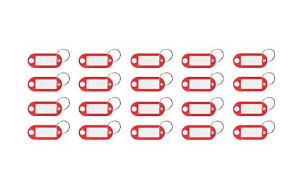 Breloczki do łatwej identyfikacji – 100 szt., kolorowe