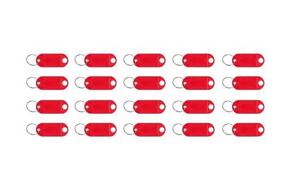 Breloczki do łatwej identyfikacji – 100 szt., kolorowe