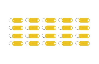 Breloczki do łatwej identyfikacji – 100 szt., kolorowe