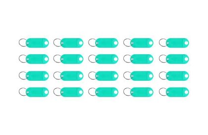 Breloczki do łatwej identyfikacji – 100 szt., kolorowe