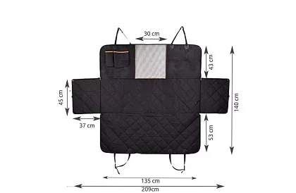 Osłona na tylne siedzenia samochodu