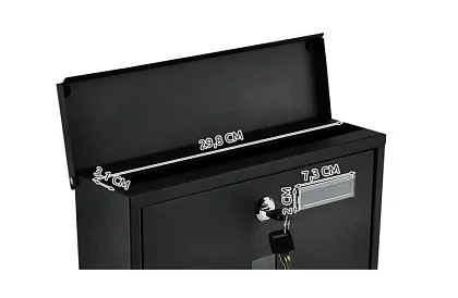 Skrzynka pocztowa – czarna