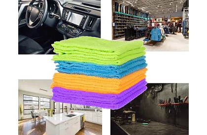 Ręczniki z mikrofibry - zestaw 12 sztuk.