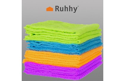 Ręczniki z mikrofibry - zestaw 12 sztuk.