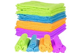 Ręczniki z mikrofibry - zestaw 12 sztuk.