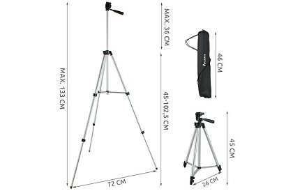 Statyw na telefon, aparat fotograficzny i urządzenia cyfrowe – stabilny i przenośny - zestaw