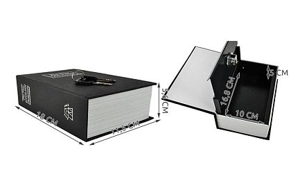 Trezor – pudełko ukryte w książce 18 × 11,5 cm