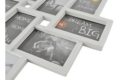 Ramka na 10 zdjęć – biała