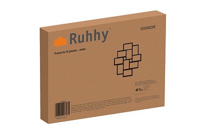 Ramka na 10 zdjęć – biała