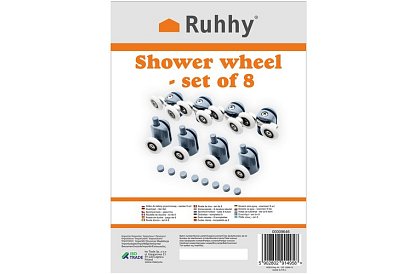 Kółka do drzwi przesuwnych kabin prysznicowych – 8 szt. KK9646