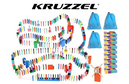 Drewniane domino Culodrome – 1131 elementów