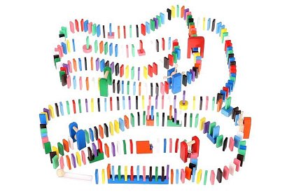 Drewniane domino Culodrome – 1131 elementów