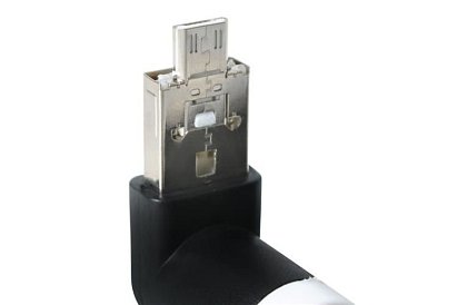 Mini wentylator Micro USB – czarny