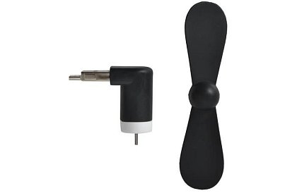 Mini wentylator Micro USB – czarny