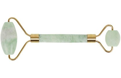 Jadeitowy wałek do masażu twarzy + płytka gua sha